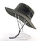 Sombrero Bucket Unisex de Ala Ancha con Protección UV para Pesca y Playa