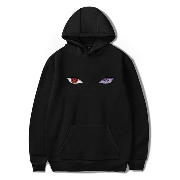 Sudadera con Capucha Estampado Ojos Trend - Unisex Casual Versátil