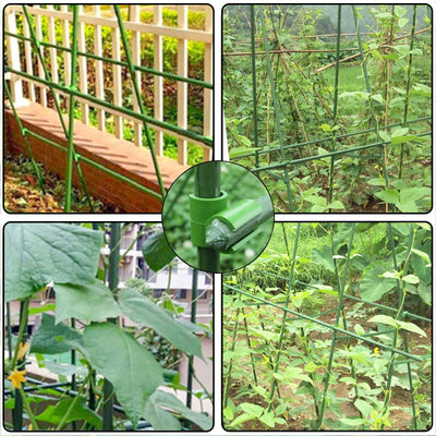 Enrejado de Jardín con Estructura de Acero Revestido para Plantas Trepadoras - Image 7