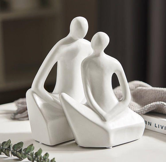 Decoración de Cerámica para Pareja - Arte Moderno para Hogar, Oficina y Dormitorio - Image 9