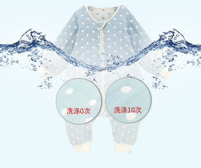 Saco de Dormir Bebé Primavera Verano Otoño - Pijama Desmontable Antipatadas Gasa - Image 10