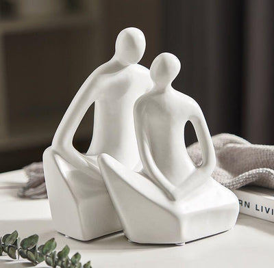Decoración de Cerámica para Pareja - Arte Moderno para Hogar, Oficina y Dormitorio - Image 3