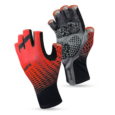 Guantes de Ciclismo de Medio Dedo, Antideslizantes y Transpirables con Protección Solar - Image 5