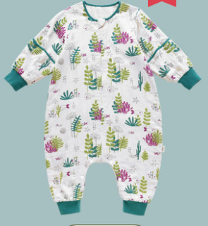 Saco de Dormir Bebé Primavera Verano Otoño - Pijama Desmontable Antipatadas Gasa