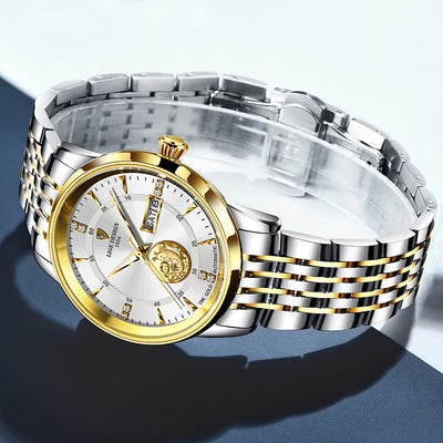 Reloj Mecánico Automático Fish Leap Longmen con Doble Calendario e Impermeabilidad - Image 12