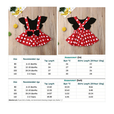 Conjunto de Verano para Niña: Blusa Manga Volante + Falda Tirantes Lunares - Image 7