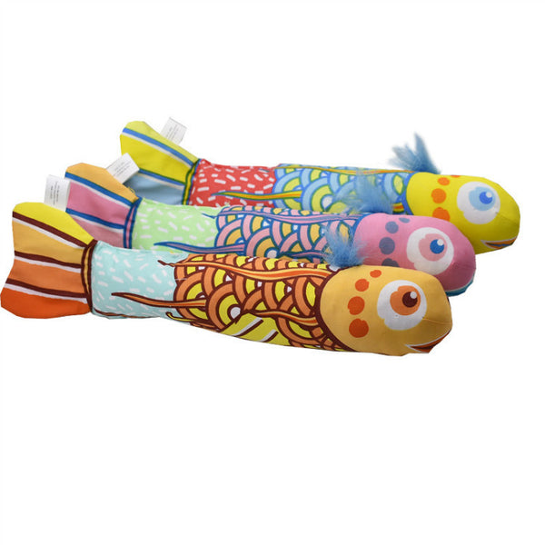 Almohada Pez Menta Realista - Juguete Interactivo para Gatos