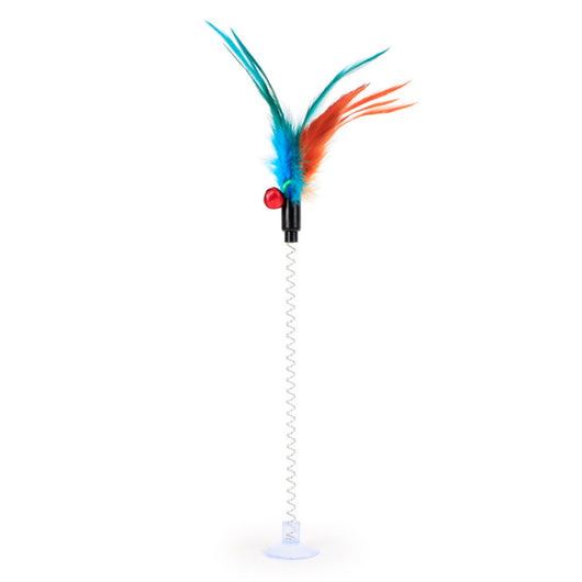 Juguete Interactivo para Gatos con Pluma y Resorte - Image 18