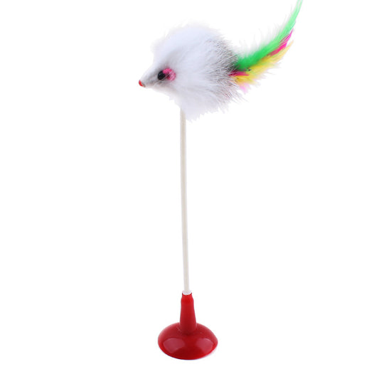 Juguete Interactivo para Gatos con Pluma y Resorte - Image 2