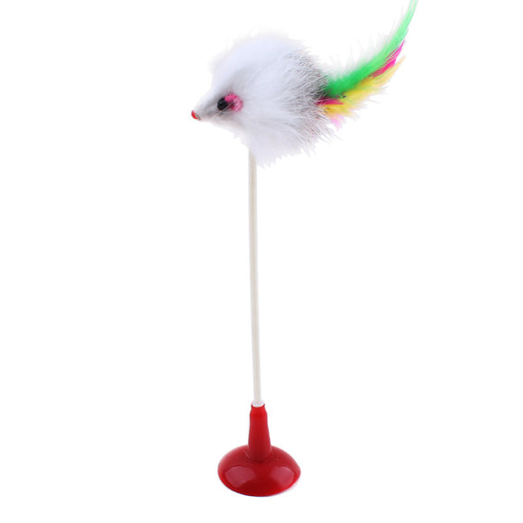 Juguete Interactivo para Gatos con Pluma y Resorte