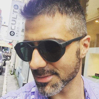 Gafas de Sol Punk Clásicas para Hombre - Diseño Vintage con Protección UV400