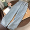 Jeans Retro Cintura Alta Corte Recto