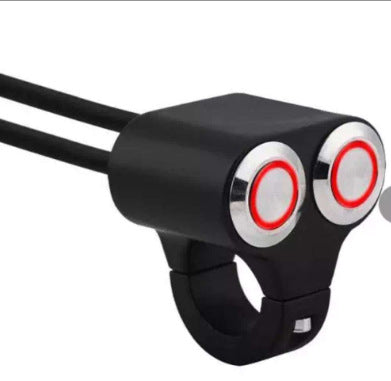 Interruptor de Manillar para Moto con Ojo de Ángel y Luz LED - Image 2