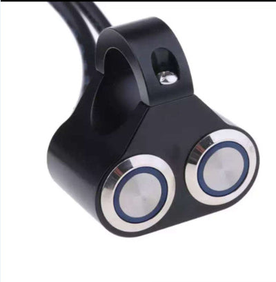 Interruptor de Manillar para Moto con Ojo de Ángel y Luz LED - Image 5