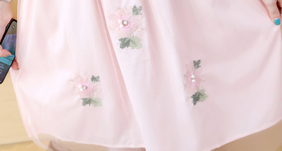 Vestido Lactancia Talla Grande Estilo Coreano Falso Dos Piezas Manga Corta Verano - Image 20