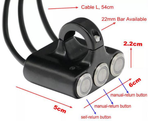 Interruptor Universal de Luces de Emergencia para Motocicleta - Image 4
