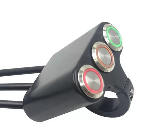 Interruptor Universal de Luces de Emergencia para Motocicleta