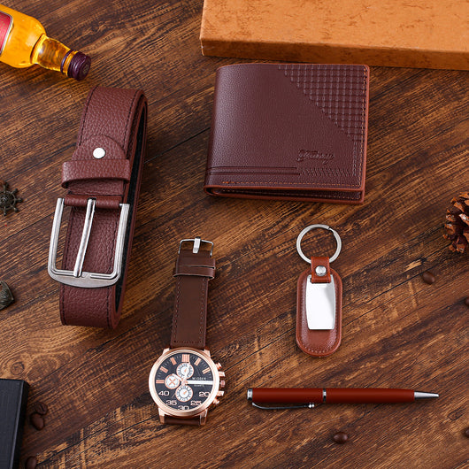 Set de Regalo Reloj y Billetera de Cuero para Hombre Ejecutivo - Image 5