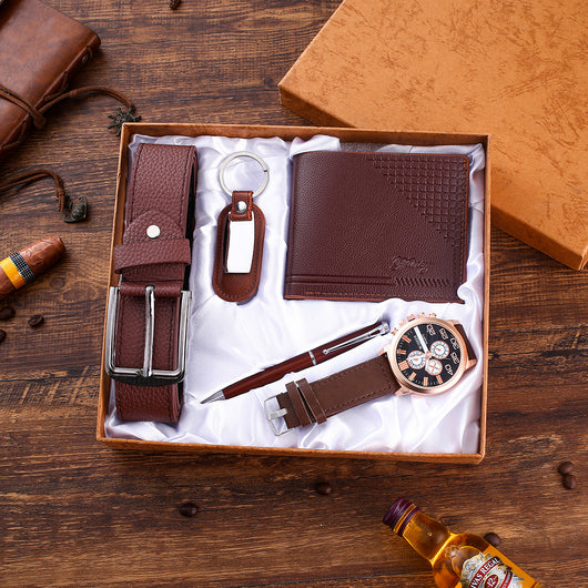 Set de Regalo Reloj y Billetera de Cuero para Hombre Ejecutivo - Image 4