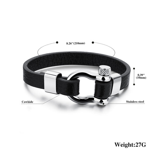 Pulsera de Cuero con Hebilla Acero Inoxidable - Estilo Náutico Surfer - Image 10