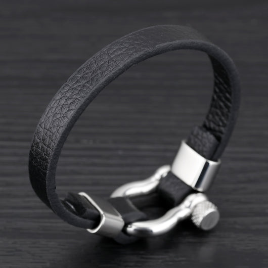 Pulsera de Cuero con Hebilla Acero Inoxidable - Estilo Náutico Surfer - Image 5