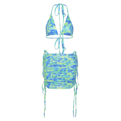 Conjunto de Dos Piezas: Top Sexy y Falda Corta de Moda para Verano - Image 4