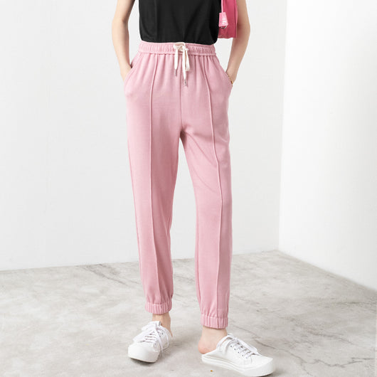Pantalones Grises Sueltos de Pierna Ancha para Mujer - Estilo Urbano Verano - Image 3