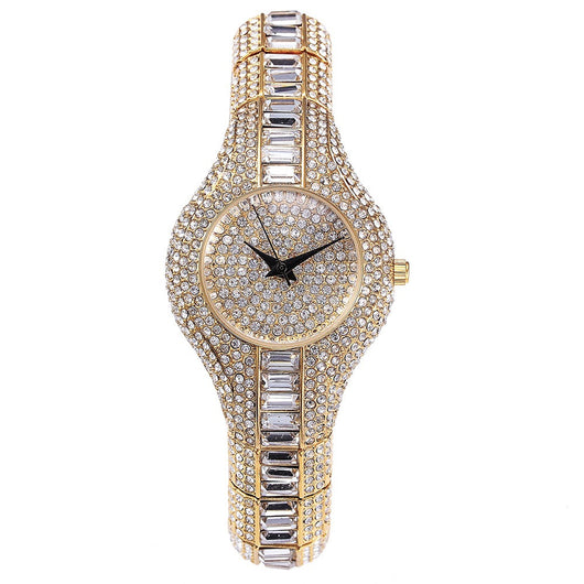 Reloj de Lujo para Mujer con Diamantes y Piedras de Colores Estilo Europeo