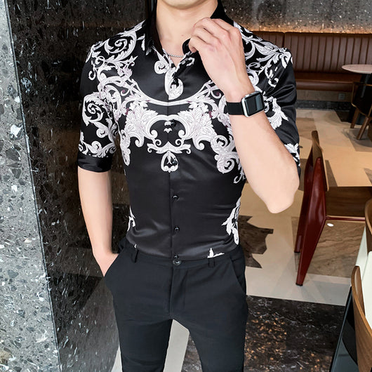 Camisa Casual Slim Fit para Hombre de Manga Corta - Image 11