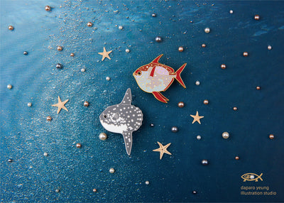 Broche Diseñador Pez Luna Mola - Joya Creativa para Regalo del Día de la Madre - Image 6