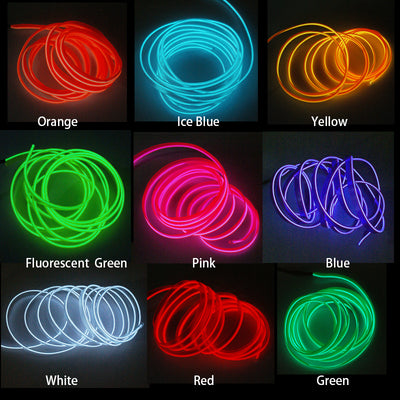 Tira LED Ambiental para Auto - Luz Fría Decorativa 1M a 5M - Image 23