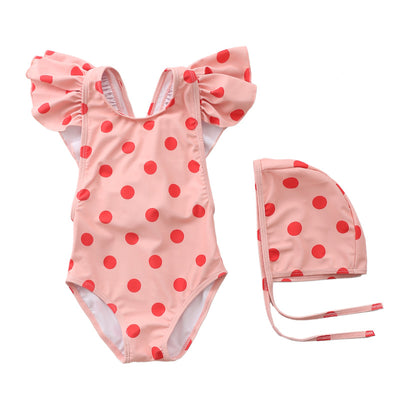 Traje de Baño Niña Una Pieza Princesa con Falda Tul y Detalles Brillantes