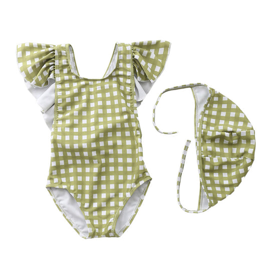 Traje de Baño Niña Una Pieza Princesa con Falda Tul y Detalles Brillantes - Image 2