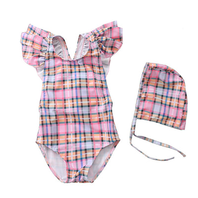 Traje de Baño Niña Una Pieza Princesa con Falda Tul y Detalles Brillantes - Image 3
