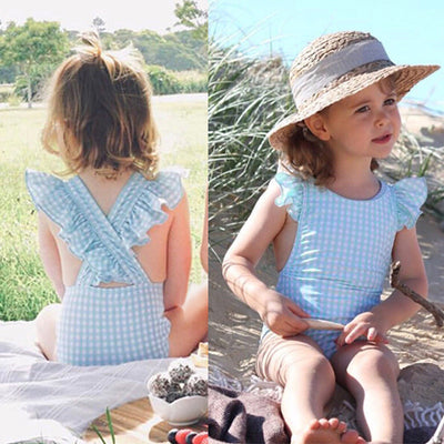 Traje de Baño Niña Una Pieza Princesa con Falda Tul y Detalles Brillantes - Image 9