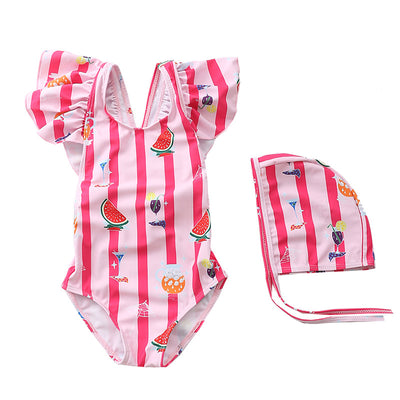 Traje de Baño Niña Una Pieza Princesa con Falda Tul y Detalles Brillantes - Image 10