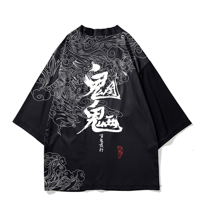 Bata Hanfu Estilo Chino Cien Fantasmas - Diseño Tradicional para Hombre - Image 3