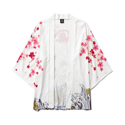 Bata Hanfu Tradicional con Diseño de Grulla Pintada - Manga Tres Cuartos Unisex - Image 2