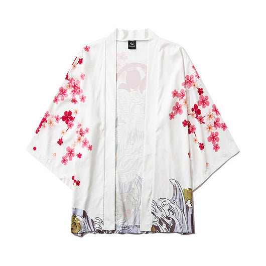 Bata Hanfu Tradicional con Diseño de Grulla Pintada - Manga Tres Cuartos Unisex - Image 2