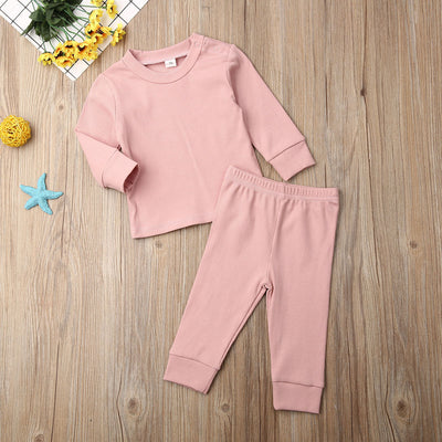 Pijama Infantil de Manga Larga con Diseño de Tiras - Conjunto Cómodo para Casa - Image 4