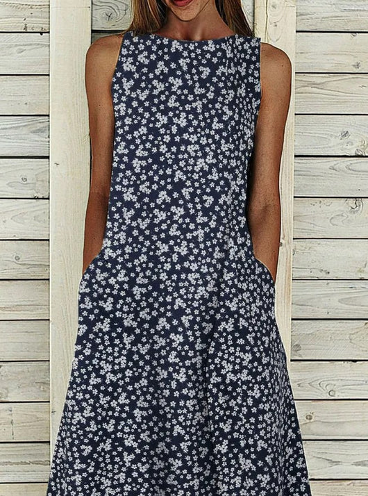 Vestido Estampado Mariposas sin Mangas - Diseño Fresco y Versátil - Image 7