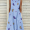 Vestido Estampado Mariposas sin Mangas - Diseño Fresco y Versátil