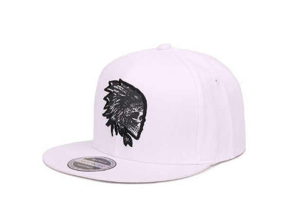 Gorra Hip-hop con Bordado Indio y Visera Plana
