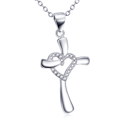 Collar Cruz Diamante Plata 925 - Colgante Religioso Cristiano - Image 6