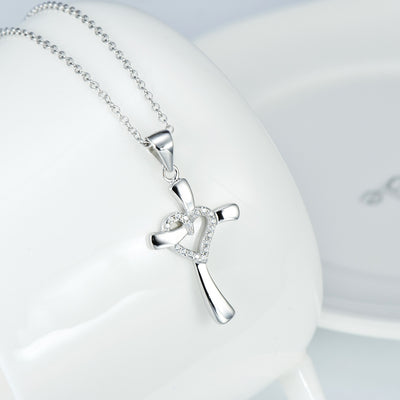 Collar Cruz Diamante Plata 925 - Colgante Religioso Cristiano - Image 10