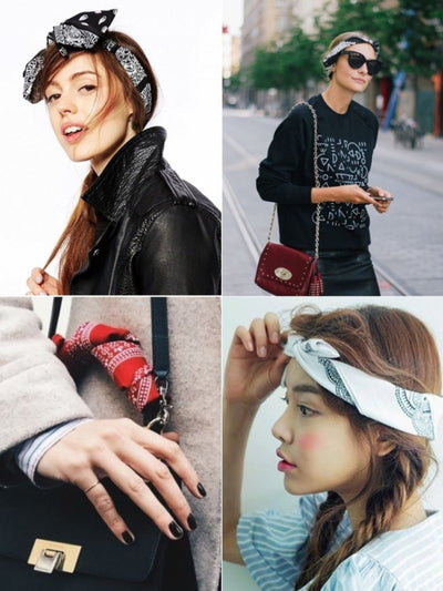 Pañuelo Grande Cuadrado de Algodón Puro Estilo Hip-Hop y Moda Coreana - Image 19