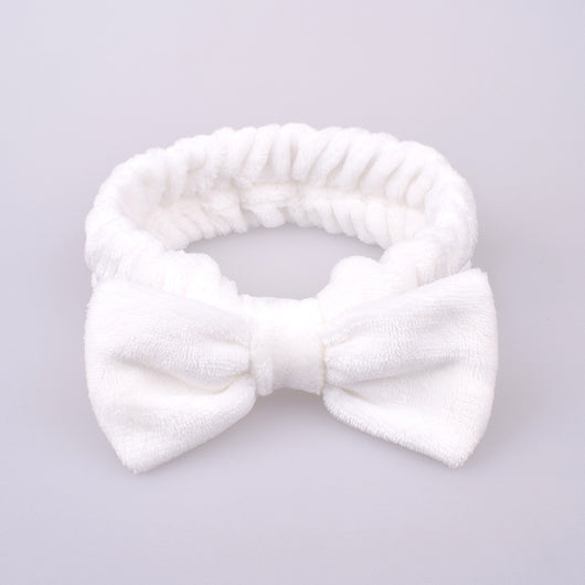 Diadema Facial de Felpa Coral - Banda Sujetadora de Cabello Mariposa para Limpieza y Maquillaje - Image 23