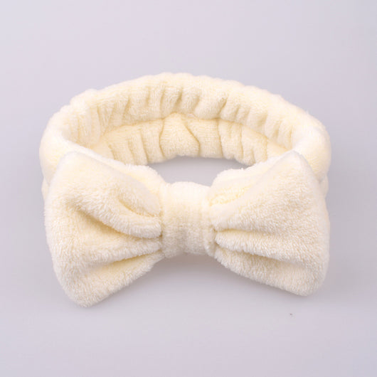 Diadema Facial de Felpa Coral - Banda Sujetadora de Cabello Mariposa para Limpieza y Maquillaje - Image 34