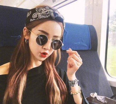 Pañuelo Grande Cuadrado de Algodón Puro Estilo Hip-Hop y Moda Coreana - Image 5