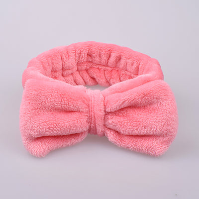 Diadema Facial de Felpa Coral - Banda Sujetadora de Cabello Mariposa para Limpieza y Maquillaje - Image 11